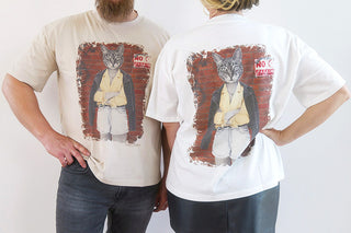 Unisex relaxed T-shirt by Laura J Stratton featuring a design inspired by the sky turning grey, casual and comfortable fit.