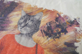 Close-up of a Velvet Night T-Shirt by Laura J Stratton featuring detailed velvet-themed graphic design.